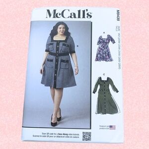 NEW McCalls M8435 Women's Plus W2 Size Dress UNOPENED